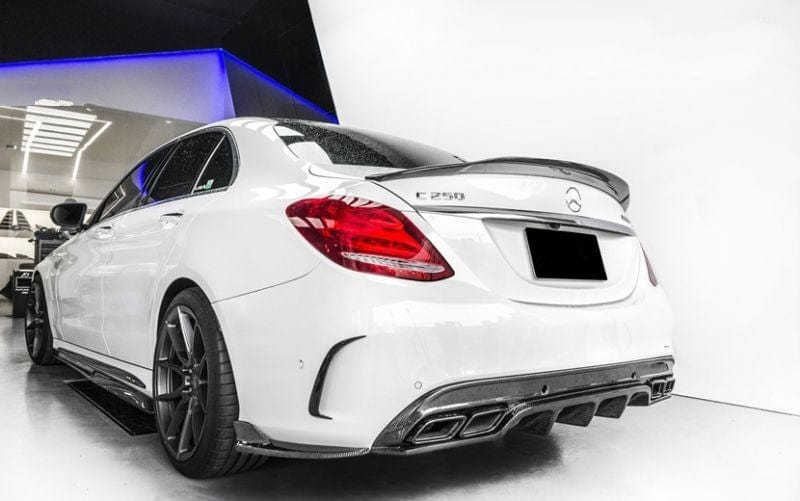 Mercedes Benz C63 (W205/S205) Future Design Style Carbon Fibre Rear Diffuser - Twenty Two Tuning Rear Diffuser
