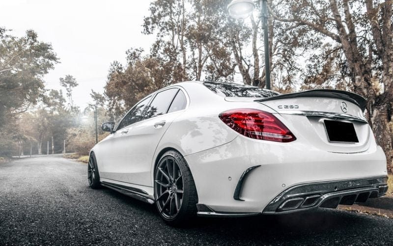 Mercedes Benz C63 (W205/S205) Future Design Style Carbon Fibre Rear Diffuser - Twenty Two Tuning Rear Diffuser
