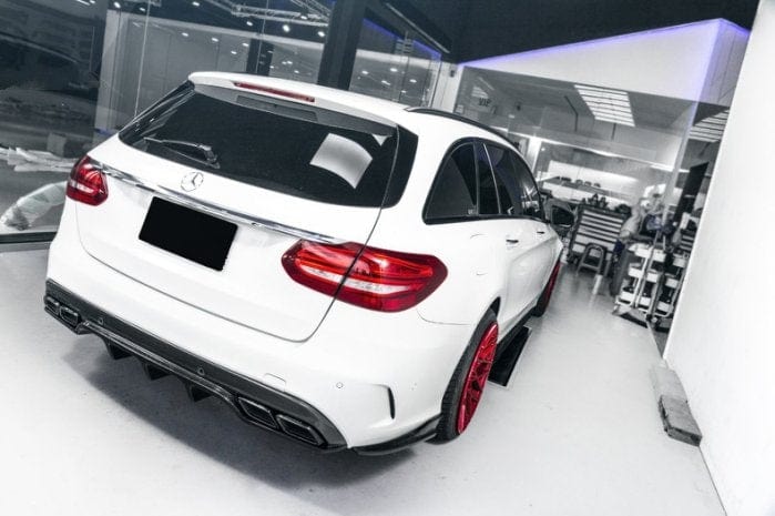 Mercedes Benz C63 (W205/S205) Future Design Style Carbon Fibre Rear Diffuser - Twenty Two Tuning Rear Diffuser