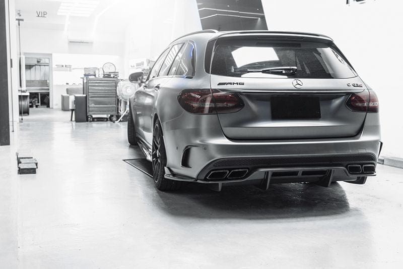 Mercedes Benz C63 (W205/S205) PSM Style Carbon Fibre Rear Diffuser - Twenty Two Tuning Rear Diffuser