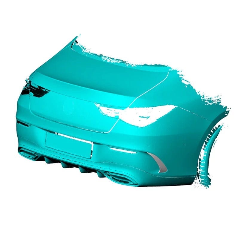 Mercedes Benz CLA-Class/CLA35 (W118/C118) Carbon Fibre Rear Canards - Twenty Two Tuning Rear Canards