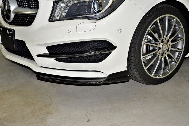 Mercedes Benz CLA-Class/CLA45 (W117/C117) PIECHA Style Carbon Fibre Front Splitters - Twenty Two Tuning Front Canards/Bumper Inserts