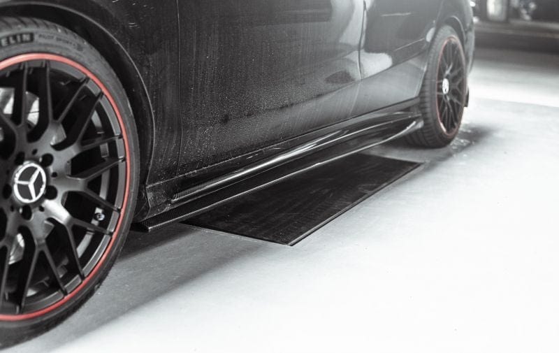 Mercedes Benz CLA-Class/CLA45 (W117) REVO Style Carbon Fibre Side Skirts - Twenty Two Tuning Side Skirts