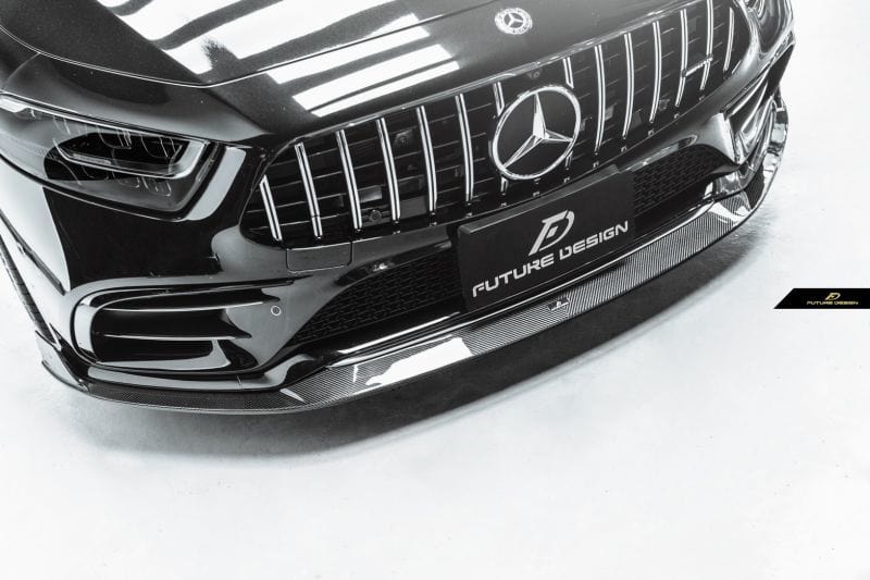 Mercedes Benz CLS-Class/CLS53 (W257/C257) Future Design Carbon Fibre Front Lip - Future Design Front Lip