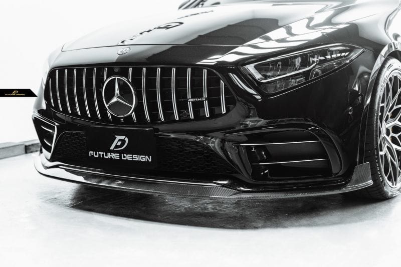 Mercedes Benz CLS-Class/CLS53 (W257/C257) Future Design Carbon Fibre Front Lip - Future Design Front Lip