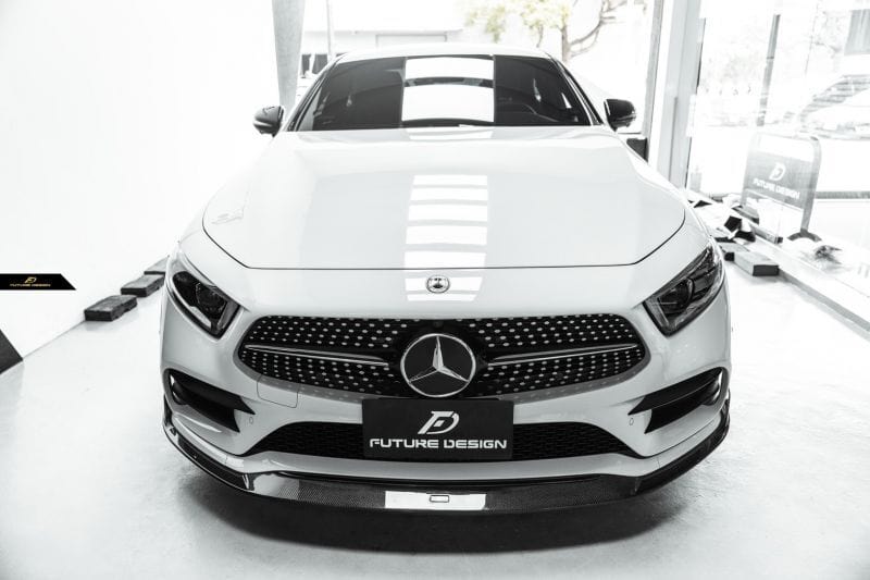 Mercedes Benz CLS-Class/CLS53 (W257/C257) Future Design Carbon Fibre Front Lip - Future Design Front Lip