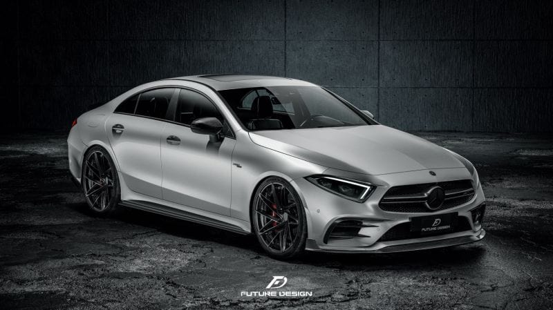 Mercedes Benz CLS-Class/CLS53 (W257/C257) Future Design GT-2 Carbon Fibre Side Skirts - Future Design Side Skirts