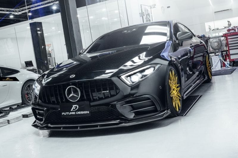 Future Design GT-V Carbon Fiber Front Lip for Mercedes CLS-Class