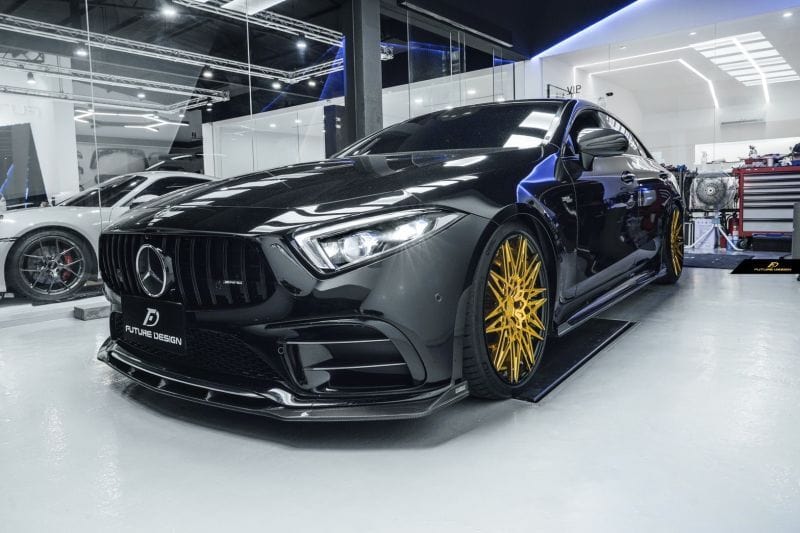 Future Design GT-V Carbon Fiber Front Lip for Mercedes CLS-Class