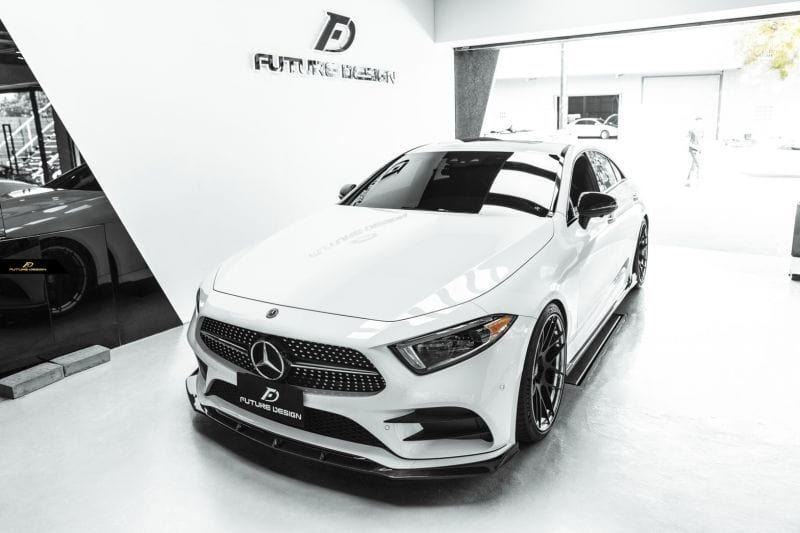 Mercedes Benz CLS-Class/CLS53 (W257/C257) Future Design GT-V Carbon Fibre Front Lip - Future Design Front Lip
