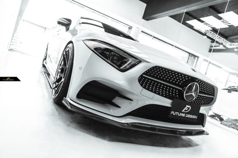 Mercedes Benz CLS-Class/CLS53 (W257/C257) Future Design GT-V Carbon Fibre Front Lip - Future Design Front Lip