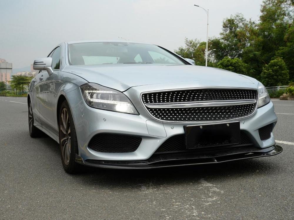 Mercedes Benz CLS-Class (W218) Future Design Style Carbon Fibre Front Lip Spoiler - Twenty Two Tuning Front Lip