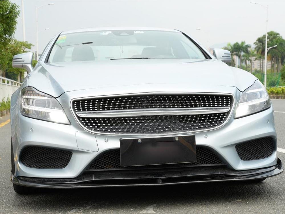 Mercedes Benz CLS-Class (W218) Future Design Style Carbon Fibre Front Lip Spoiler - Twenty Two Tuning Front Lip