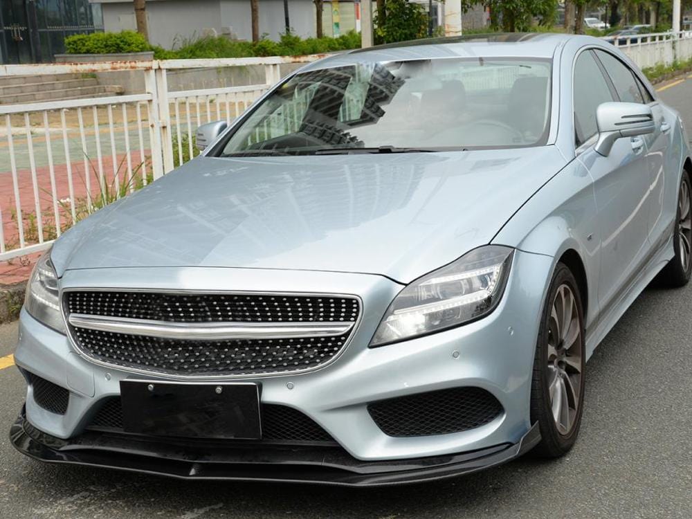 Mercedes Benz CLS-Class (W218) Future Design Style Carbon Fibre Front Lip Spoiler - Twenty Two Tuning Front Lip