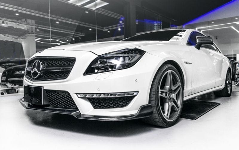 Mercedes Benz CLS63 (W218/C218) Renntech Style Carbon Fibre Front Lip Spoiler - Twenty Two Tuning Front Lip