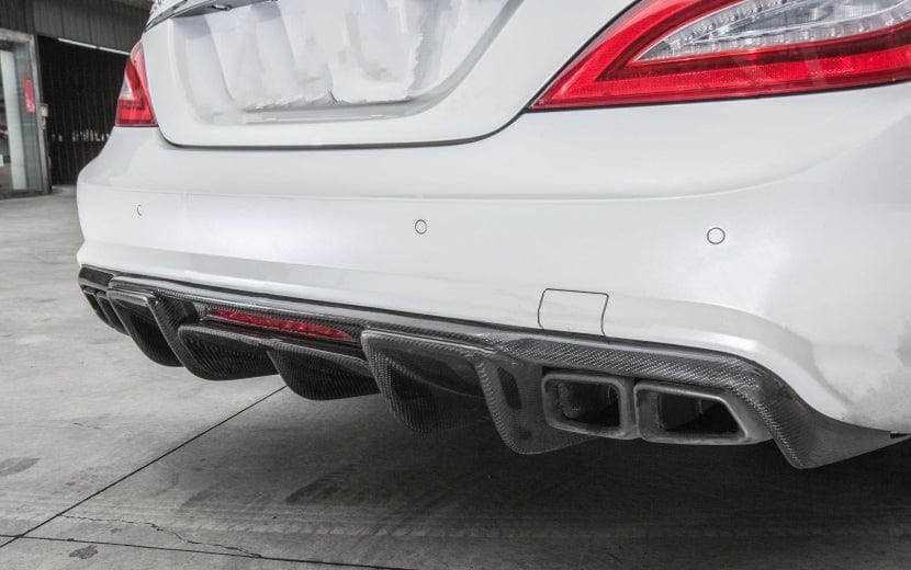 Mercedes Benz CLS63 (W218) Renntech Style Carbon Fibre Rear Diffuser - Twenty Two Tuning Rear Diffuser