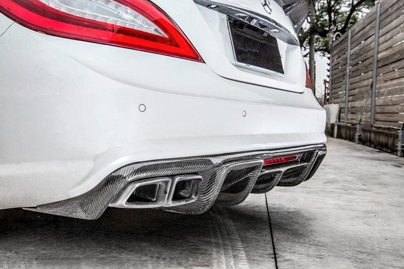 Mercedes Benz CLS63 (W218) Renntech Style Carbon Fibre Rear Diffuser - Twenty Two Tuning Rear Diffuser