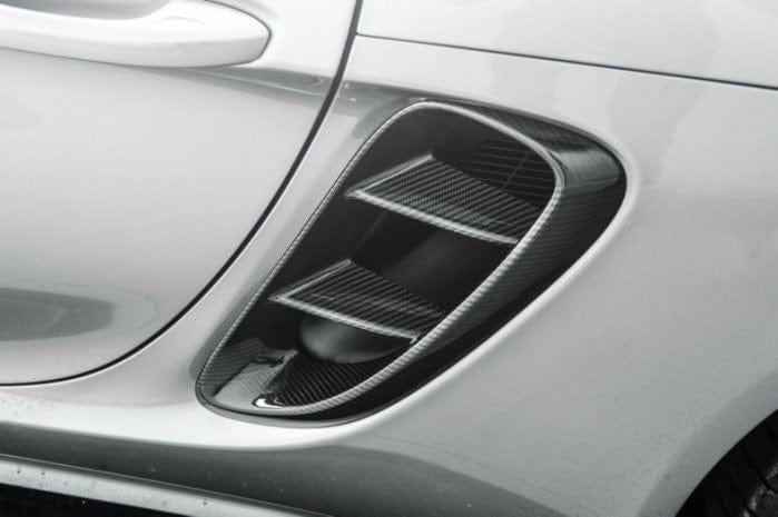 Porsche Cayman/Boxter (718) OEM+ Carbon Fibre Intake Vent Trims - Twenty Two Tuning Rear Fender Vent