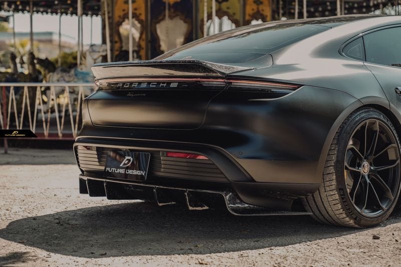 Porsche Taycan (9J1) Future Design GT Carbon Fibre Rear Spoiler - Future Design Rear Spoiler