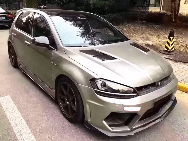 Volkswagen Golf (Mk7/M7.5) ASPEC Style Carbon Fibre Hood/Bonnet Replacement - Twenty Two Tuning Hood/Bonnet Complete